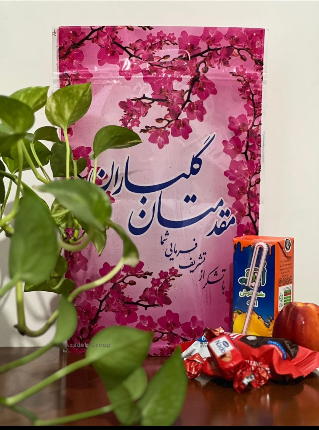 زیپ کیپ مجلسی طرح گل شکوفه (۵۰ عددی) ارسال فوری